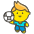 Man Playing Handball Emoji from Kawaii Emoji Set