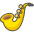 Saxophone Emoji from Kawaii Emoji Set