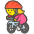 Woman Biking Emoji from Kawaii Emoji Set