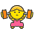 Woman Lifting Weights Emoji from Kawaii Emoji Set