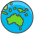 Globe Showing Asia Australia B Emoji from Kawaii Emoji Set