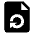 Common File Return Icon from Nova Solid Set