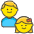 Family Man Girl Emoji from Kawaii Emoji Set