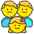 Family Man Man Girl Emoji from Kawaii Emoji Set