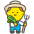 Man Farmer B Emoji from Kawaii Emoji Set