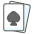 Spade Suit B Emoji from Kawaii Emoji Set