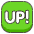 Up Button Emoji from Kawaii Emoji Set