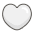 White Heart Emoji from Kawaii Emoji Set