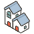 Houses B Emoji from Kawaii Emoji Set
