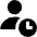 User Geometric Action Clock Icon from Nova Solid Set