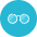 Eyeglasses 2 Icon from Kameleon Colors Set | Free Download as SVG Vector and Transparent PNG | Streamline icons