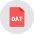 Dat File icon - Free transparent PNG, SVG. No sign up needed.