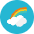 Rainbow icon - Free transparent PNG, SVG. No sign up needed.