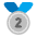 2nd Place Medal Flat Emoji from Fluent Emoji Flat Set