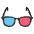 3d Glasses Alternate Emoji from EmojiTwo Colors Set