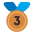 3rd Place Medal Flat Emoji from Fluent Emoji Flat Set