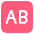 Ab Button Blood Type Emoji from EmojiTwo Colors Set