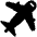Airplane High Contrast Emoji from Fluent Emoji High Contrast Set
