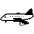 Airplane Emoji from EmojiTwo Black Set