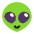 Alien Flat Emoji from Fluent Emoji Flat Set