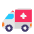 Ambulance Flat Emoji from Fluent Emoji Flat Set