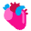 Anatomical Heart Flat Emoji from Fluent Emoji Flat Set