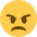 Angry Face Emoji from Twemoji Set