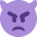 Angry Face With Horns Emoji from Twemoji Set