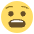 Anguished Face Emoji from EmojiTwo Colors Set