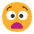 Anguished Face Flat Emoji from Fluent Emoji Flat Set