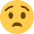 Anguished Face Emoji from Twemoji Set