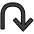 Anticlockwise Triangle Headed Top U Shaped Arrow Emoji from OpenMoji Set