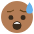 Anxious Face Emoji Emoji from EmojiTwo Colors Set