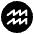 Aquarius Emoji from EmojiTwo Black Set