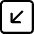 Arrow Down Left Square Icon from Bootstrap Set