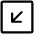 Arrow Down Left Square Icon from Iconoir Regular Set