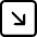 Arrow Down Right Square Icon from Bootstrap Set