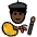 Artist Dark Skin Tone Emoji from OpenMoji Set