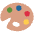 Artist Palette Emoji from Twemoji Set