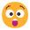 Astonished Face Flat Emoji from Fluent Emoji Flat Set