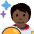Astronaut Dark Skin Tone Emoji from Twemoji Set
