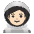 Astronaut Light Skin Tone Emoji from Noto Emoji Set