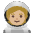 Astronaut Medium Light Skin Tone Emoji from Noto Emoji Set