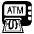 Atm Sign Emoji from EmojiTwo Black Set