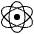 Atom Symbol Emoji from EmojiTwo Black Set