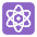 Atom Symbol Flat Emoji from Fluent Emoji Flat Set