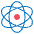 Atom Symbol Emoji from EmojiTwo Colors Set