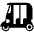 Auto Rickshaw High Contrast Emoji from Fluent Emoji High Contrast Set