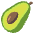 Avocado Emoji from EmojiTwo Colors Set