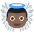 Baby Angel Dark Skin Tone Emoji from EmojiTwo Colors Set